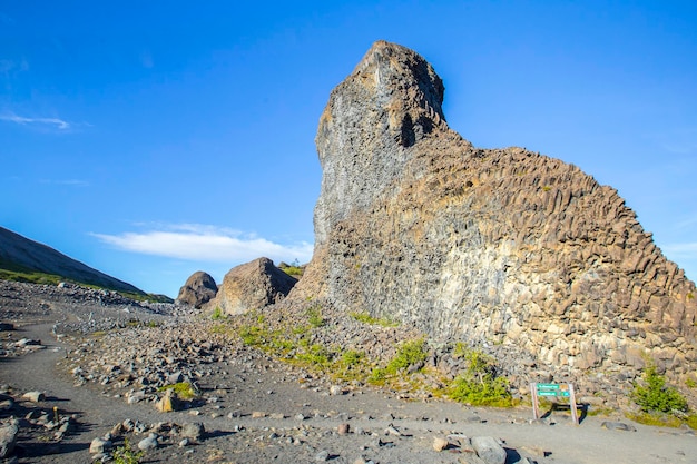 Fantastische Steinformen auf dem Jokulsargljufur Trekking Trail Island