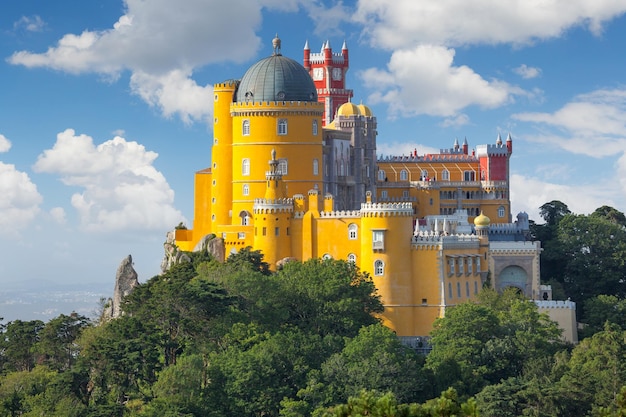 Fantastischer Nationalpalast von Pena Sintra Lissabon Portugal Europa