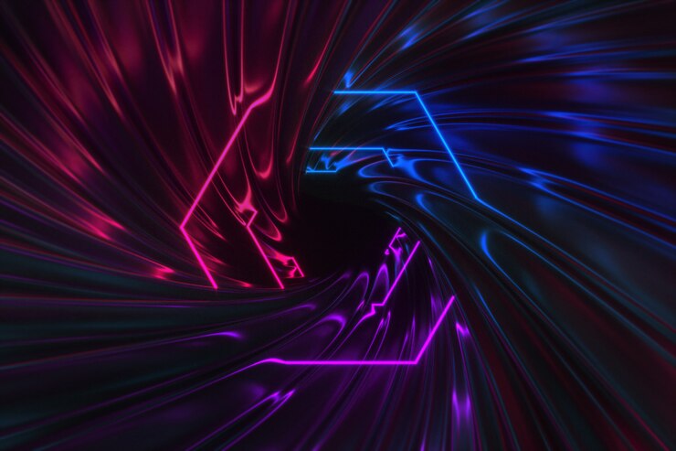 Fantastischer Neonlichthintergrund