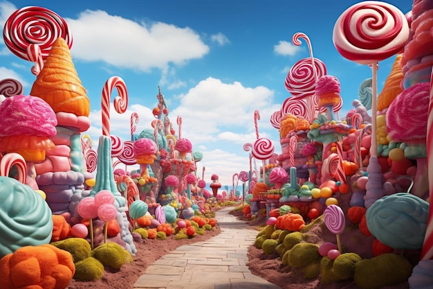 Fantastisches Candyland Fiesta Abenteuer Candy Fot