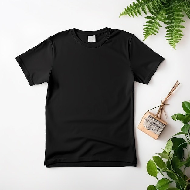 Fantastisches T-Shirt-Mockup-Design auf der Vorderseite in schwarzer Farbe