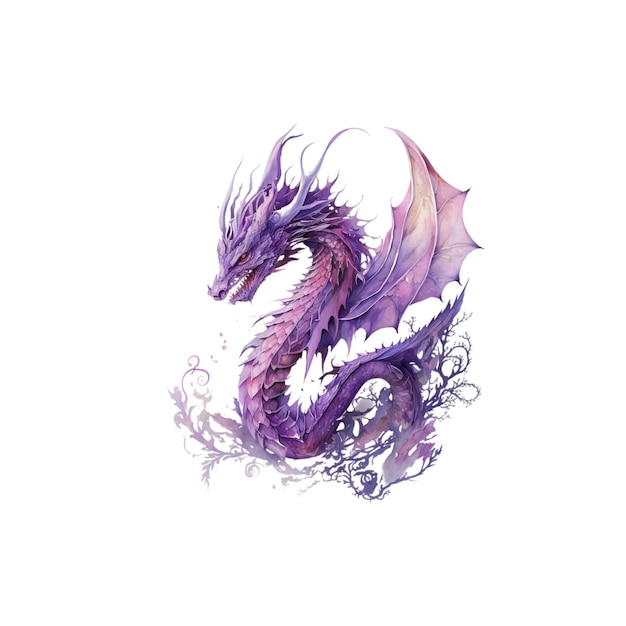 Fantasy_amethyst_dragon_watercolor 47