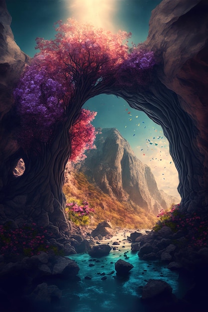 Fantasy Natur Hintergrund