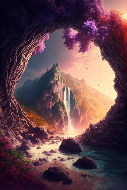 Fantasy Natur Hintergrund