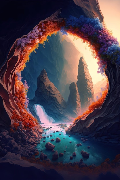 Fantasy Natur Hintergrund