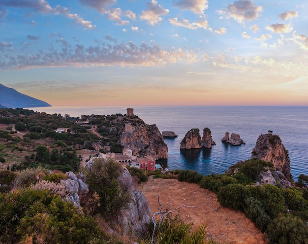 Faraglioni in Scopello, Sizilien, Italien