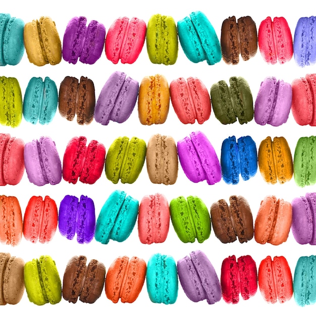 Farandole de macarons multicolores