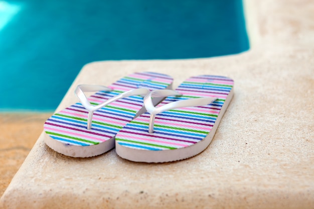 Foto farb-flip-flops