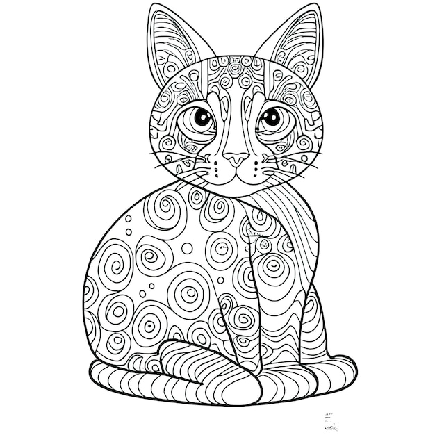 Farbblätter für Katzen