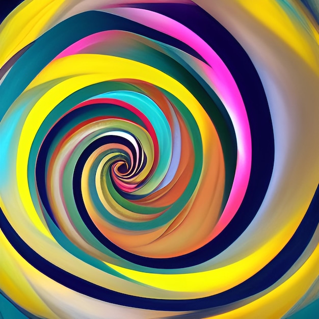 Foto farbdesign mit einer spirale