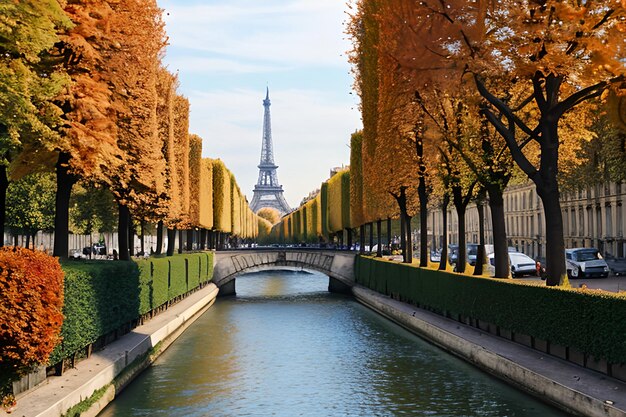 Farbe des Herbstes in Paris