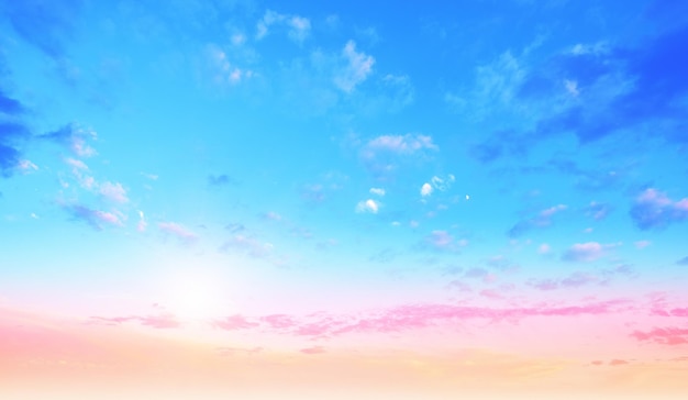 Farbe Himmel Sommer Hintergrund Wolken und Luft