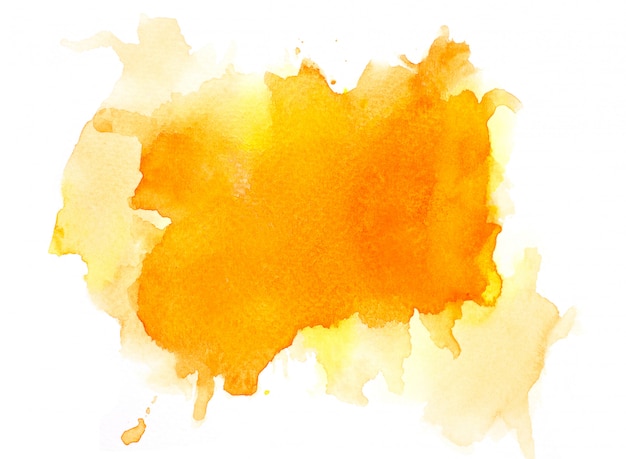 Farbe Orange Aquarell.