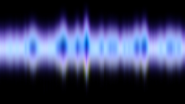 Foto farbe schallwellen equalizer für musik-audio-wellenform