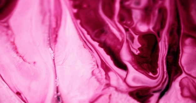 Farbe Spritz Alkohol Tinte Verschüttung defocused rosa rot weiß glänzende Kornpartikel Wasserfarbe Flüssigkeit