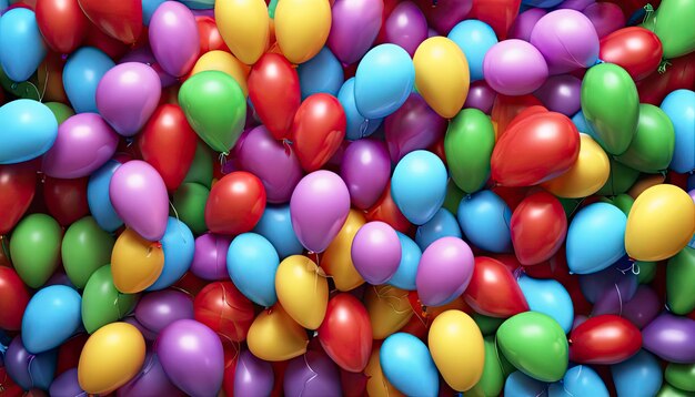 Foto farbenfrohe ballons in der luft farbige ballons hintergrundfarbige ballon tapeten glückliche banner