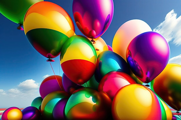 Farbenfrohe Ballons