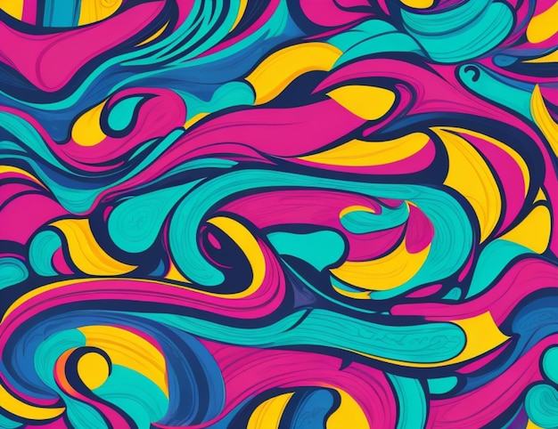 Farbenfroher abstrakter Hintergrund mit wirbelnden Mustern