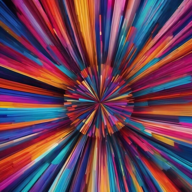 Farbenfroher kreisförmiger abstrakter Hintergrund mit kreisrunden Linien