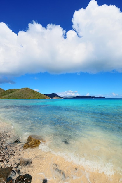 Farbenfroher Strand in St. John, Virgin Island.