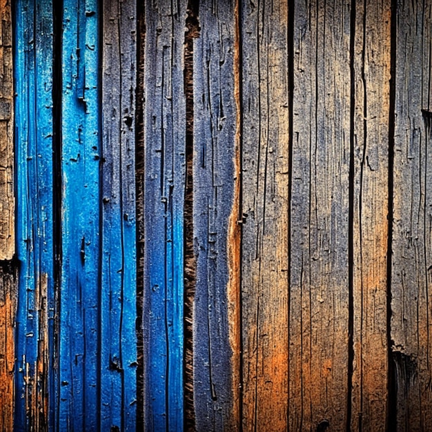 Foto farbenfrohes bemaltes holz mit horizontalen streifen