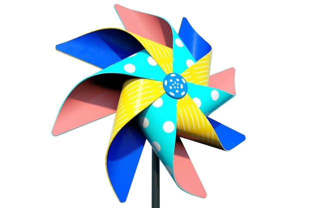 Foto farbenfrohes kinderspielzeug auf weißem hintergrund 3d-render