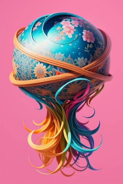 Foto farbige abstrakte kunst kreative tapeten hintergrund vorstellungskraft illustration banner