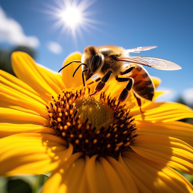 Farbige Blumenwiese mit Sonnenstrahlen und Bokeh-Lichtern im Sommer Natur Hintergrundbanner mit Kopie