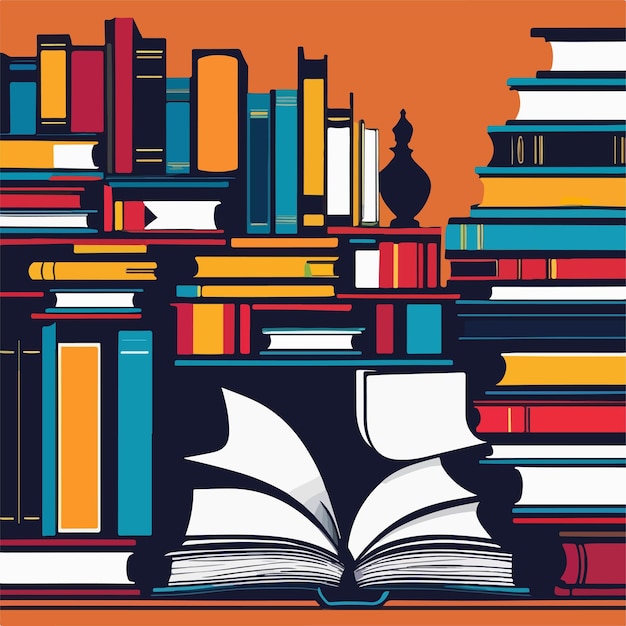 Farbige Bücher Kunstdesign