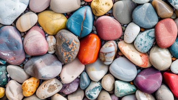 Farbige gestreifte Felsen bilden eine faszinierende Anzeige, die perfekt für einzigartige Hintergründe ist