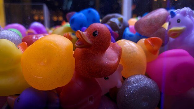 Foto farbige gummi-spielzeuge