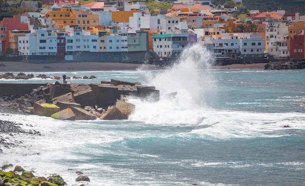 Farbige Häuser in Puerto de la Cruz