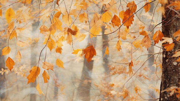 Farbige Herbstblätter im Hintergrund