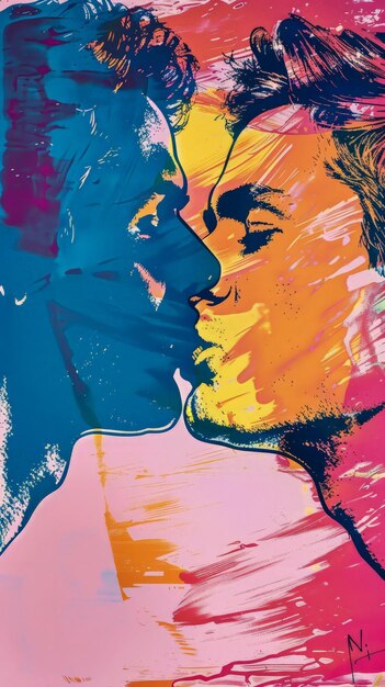 Farbige, lebendige LGBT-Pride-Feier, Konzeptillustration über die LGBT-Community