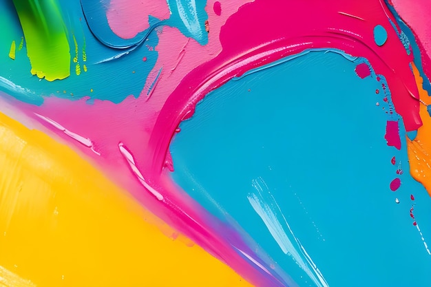 Farbige Regenbogen-Holi-Farbfarbe Farbpulver-Explosion isolierter weißer breiter Panorama-Hintergrund
