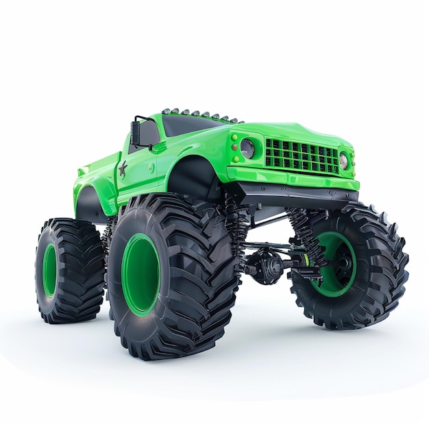 Farbiger 3D-Monster-LKW