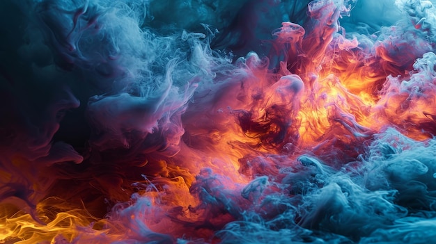 Foto farbiger abstrakter hintergrund rauch und nebel tapeten