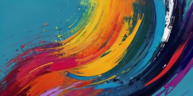 Farbiger abstrakter Pinselstriche-Hintergrund