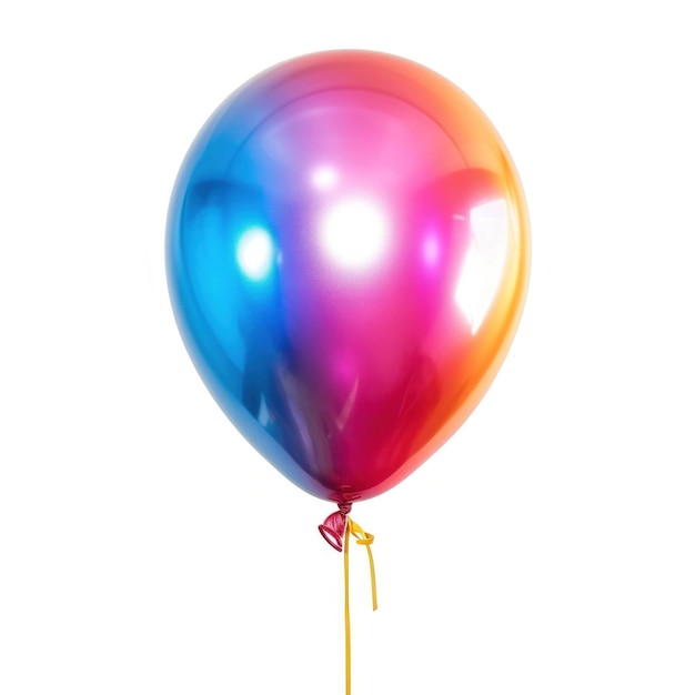 Foto farbiger ballon isoliert
