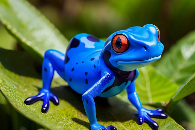 Foto farbiger giftpfeilfrosch sehr gefährlicher wildtierfrosch tapeten hintergrundfotografie