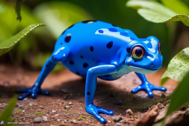 Foto farbiger giftpfeilfrosch sehr gefährlicher wildtierfrosch tapeten hintergrundfotografie