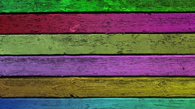 Farbiger Hintergrund mit Farbverlauf. horizontale Holzbohlen