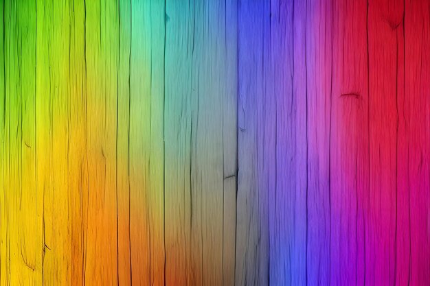 Foto farbiger holz-hintergrund regenbogen-holz-huntergrund holz-hundergrund ki-generativ