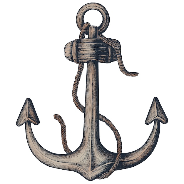 Farbiger Metallstangenanker png durchsichtig
