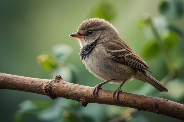 Farbiger Vogel sitzt auf einem Baumzweig