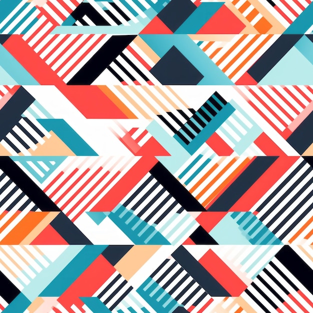 Farbiges geometrisches nahtloses Muster mit dreieckigen Formen