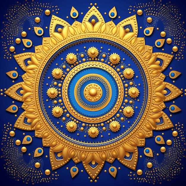 Farbiges Mandala-Design Abstraktes Hintergrunddesign Ornamentelles Design des Mandalas