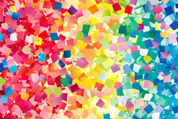 Farbiges Regenbogen-Konfetti mit geometrischem nahtlosem Muster