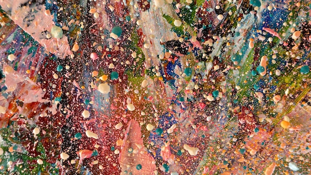 Farbtextur Handgezeichnetes Ölgemälde auf Leinwand Hintergrund der abstrakten Kunst Moderne zeitgenössische Kunst