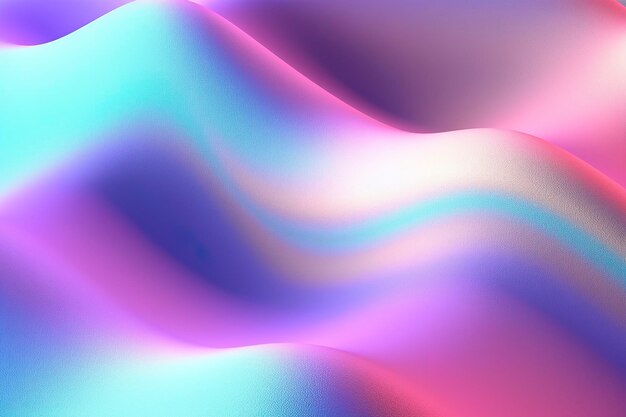 Farbverlauf holografisch Schillernde Wellen Milchglas weich strukturierter Farbverlauf und isometrische Reflexionen AI Generativ